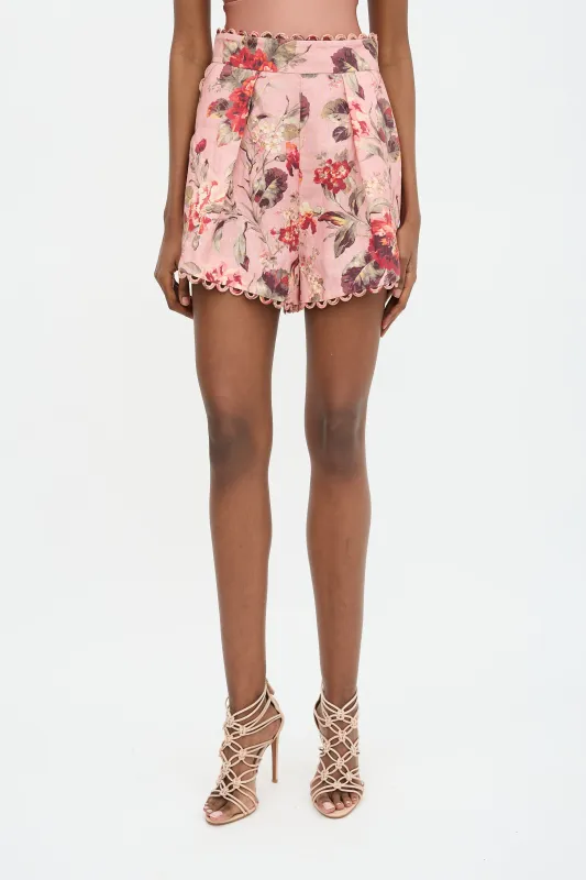 Linen Floral Cassia Shorts sold by VSP Consignment