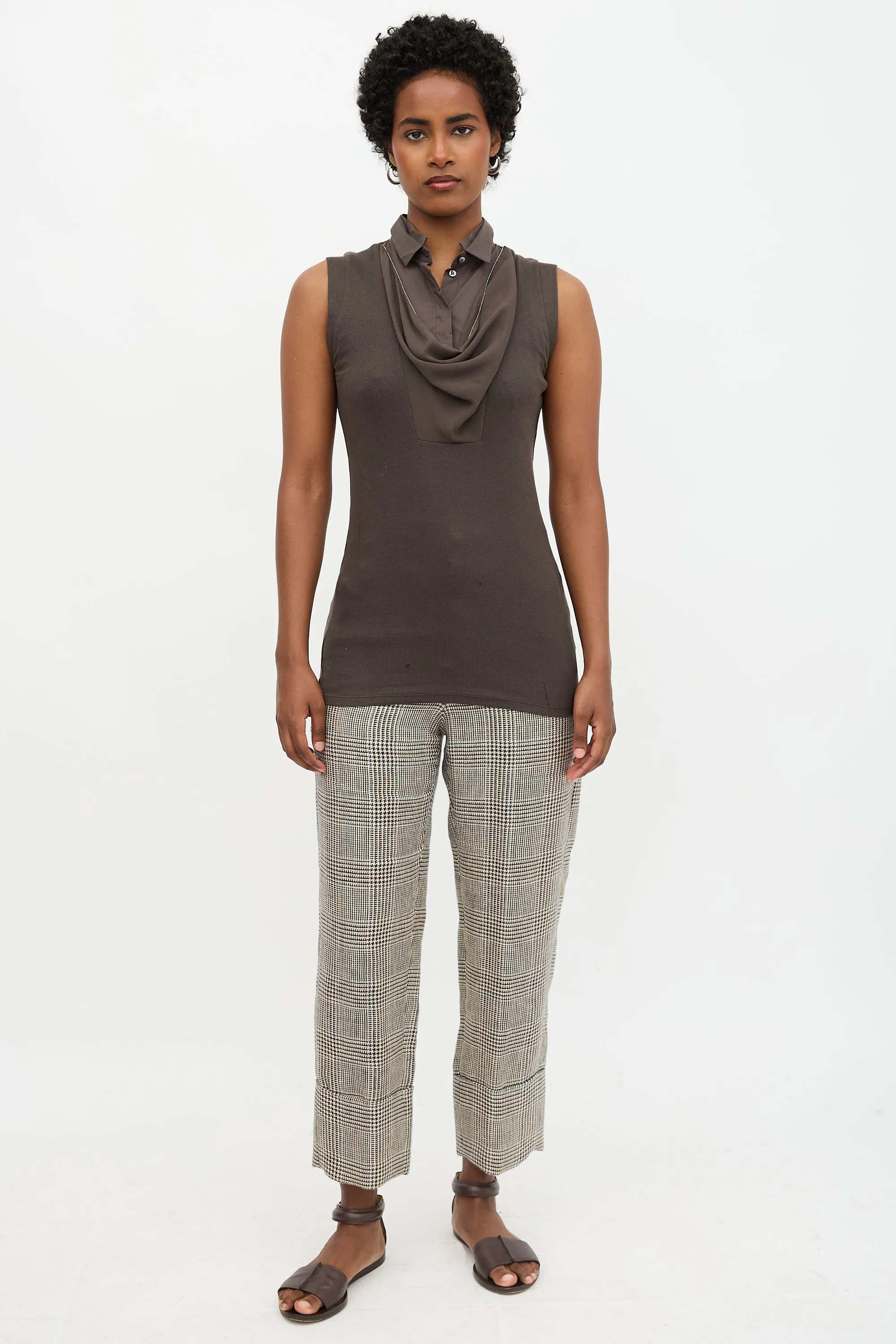 Layered Cowl Neck Top sold by VSP Consignment product image thumbnail 3