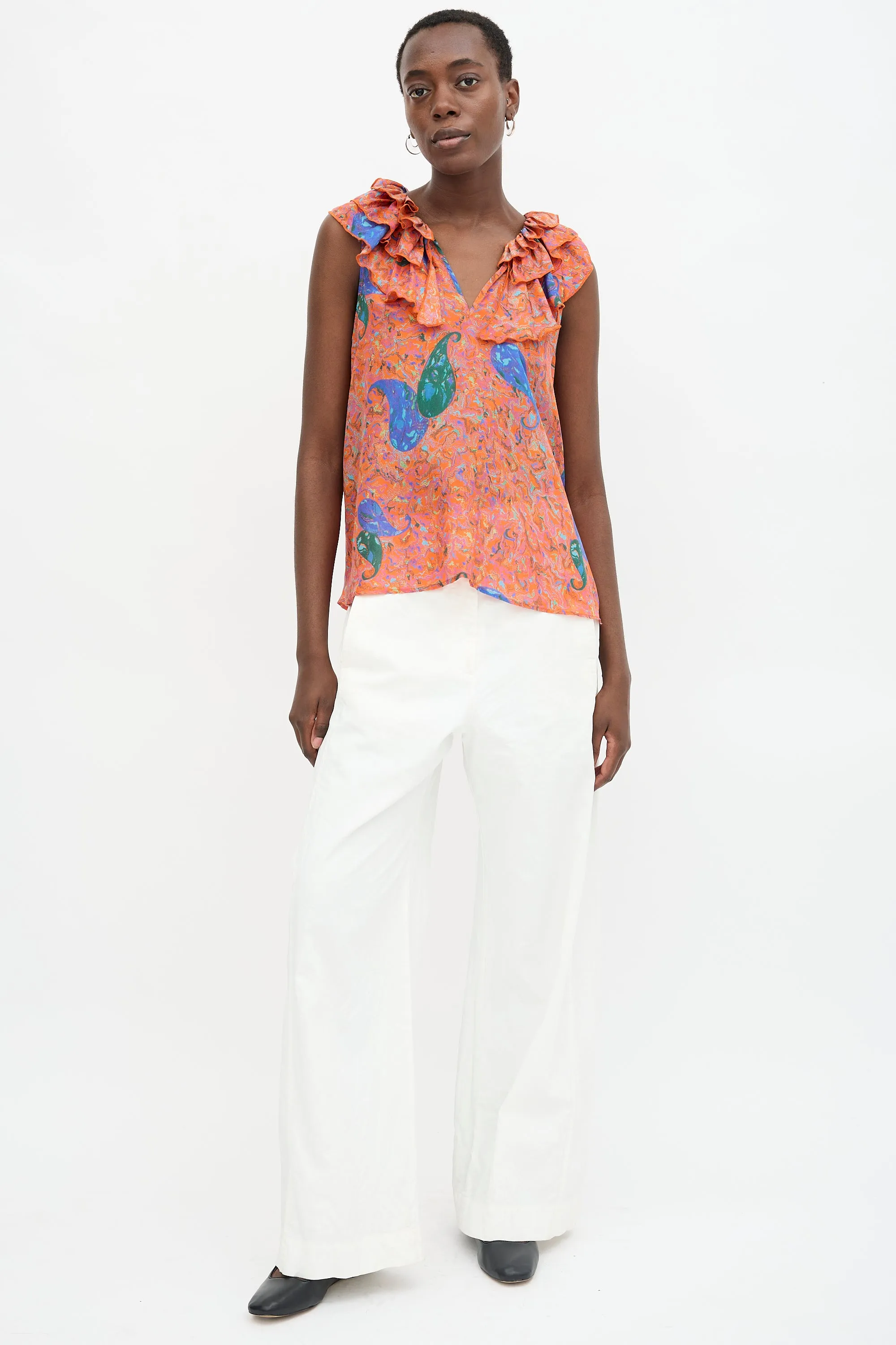 Silk Paisley Print Top sold by VSP Consignment product image thumbnail 2
