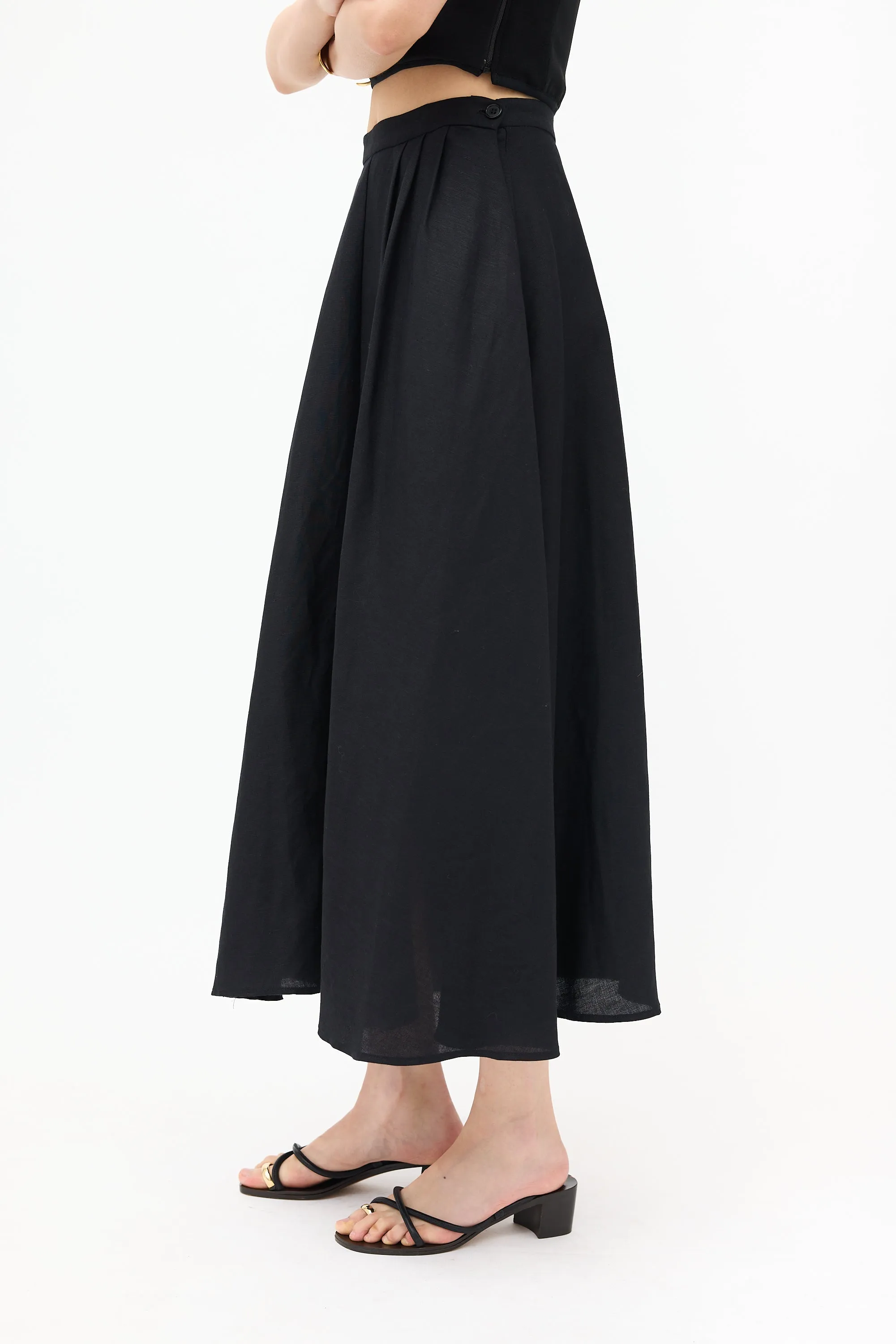 Pleated Maxi Skirt sold by VSP Consignment product image thumbnail 3