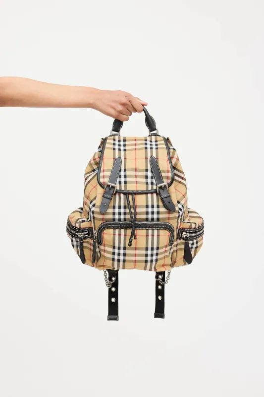 Nova Check Backpack sold by VSP Consignment