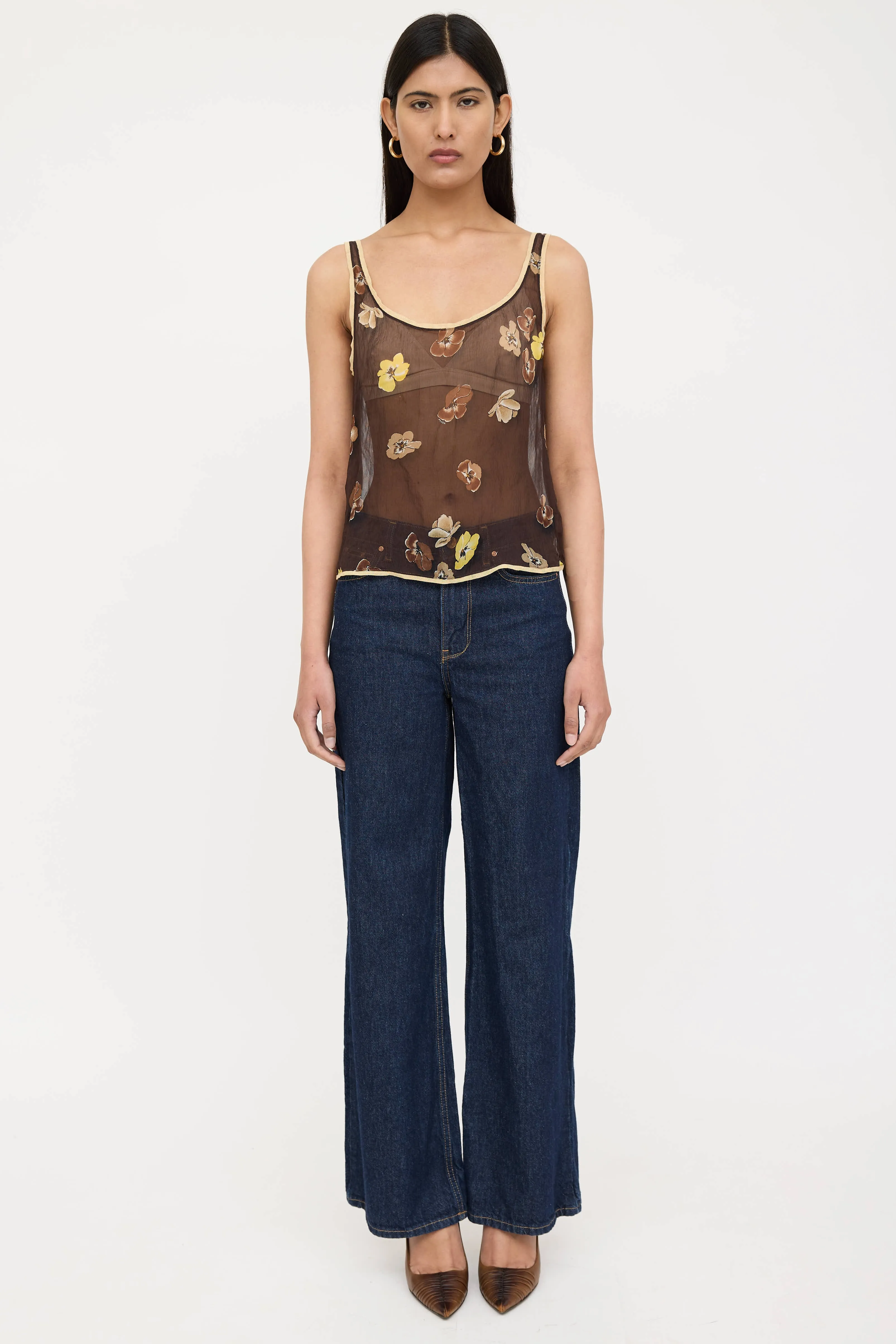FW 2000 Silk Floral Top sold by VSP Consignment product image thumbnail 2