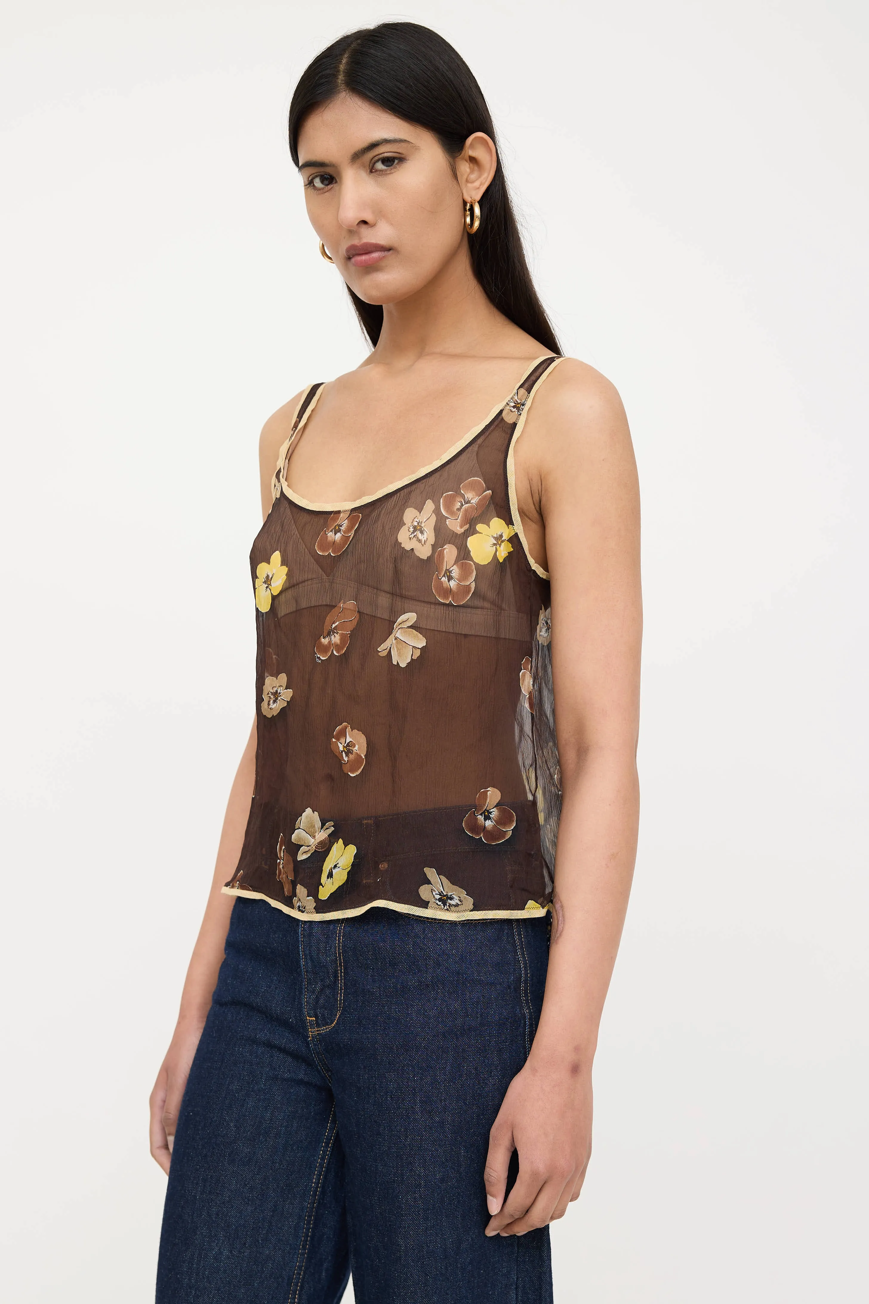 FW 2000 Silk Floral Top sold by VSP Consignment product image thumbnail 3