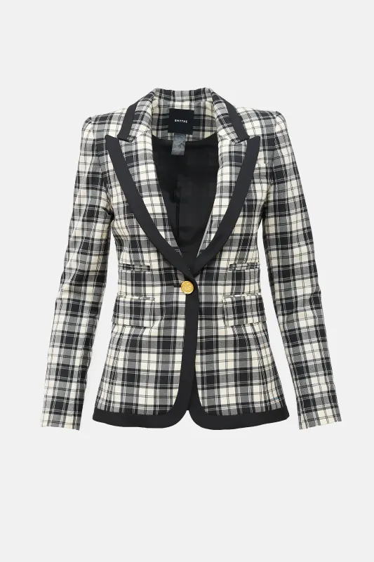 Plaid Taped Blazer sold by VSP Consignment