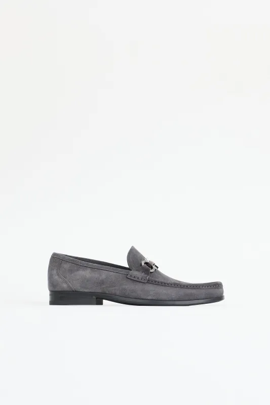 Suede Gancini Loafer sold by VSP Consignment