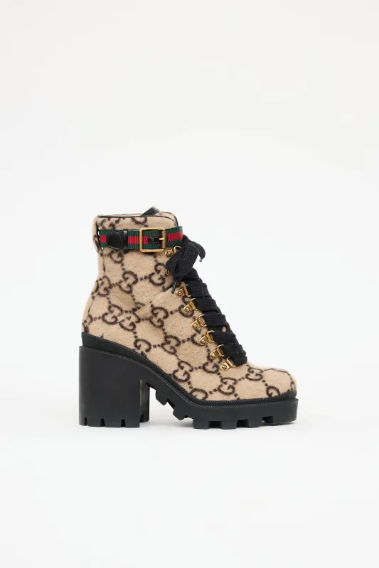 Wool GG Sylvie Ankle Boot sold by VSP Consignment