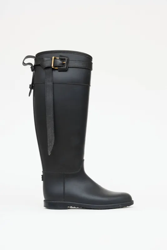 Rubber Belted Rain Boot sold by VSP Consignment
