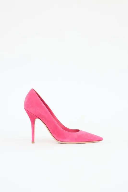 Suede Pointed Toe Pump sold by VSP Consignment
