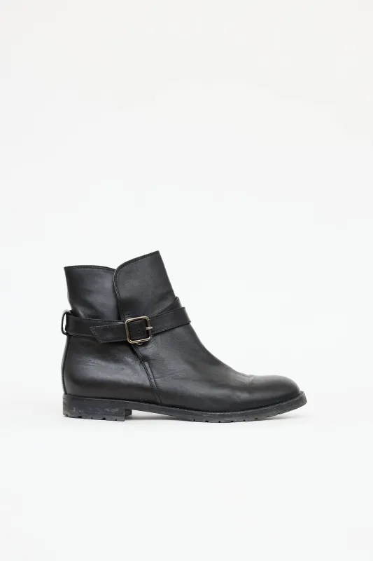 Buckle Ankle Boot made by Manolo Blahnik