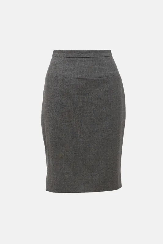 Vintage Wool Pencil Skirt sold by VSP Consignment