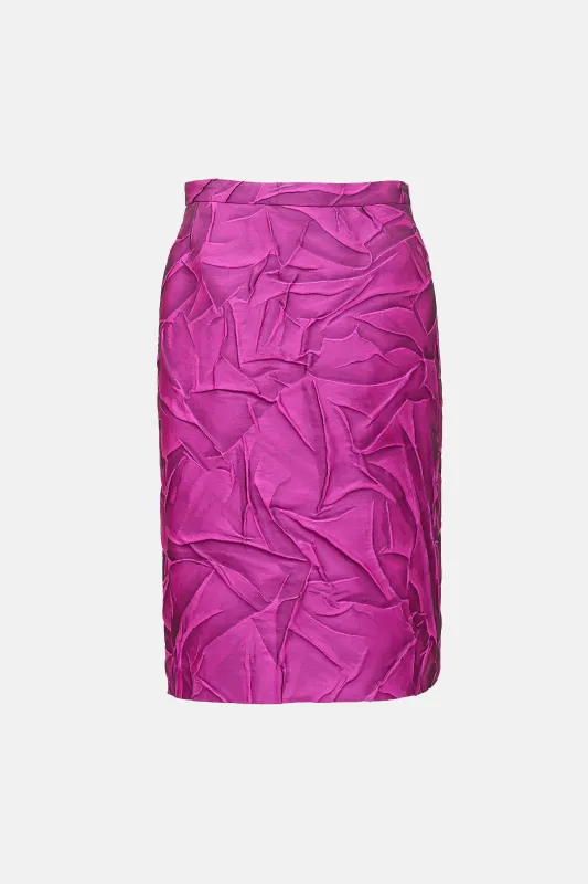Satin Crinkle Skirt made by Dries Van Noten