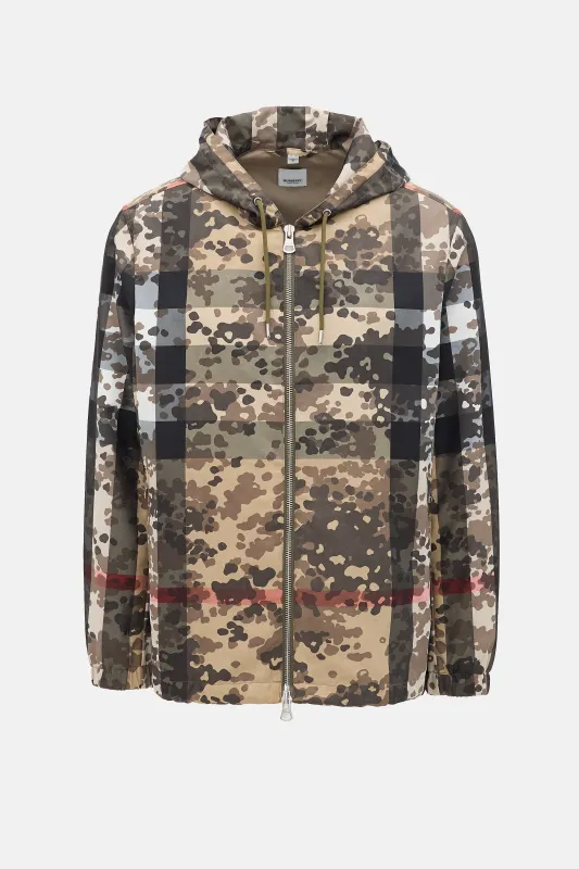 Camo Check Windbreaker Jacket made by Burberry