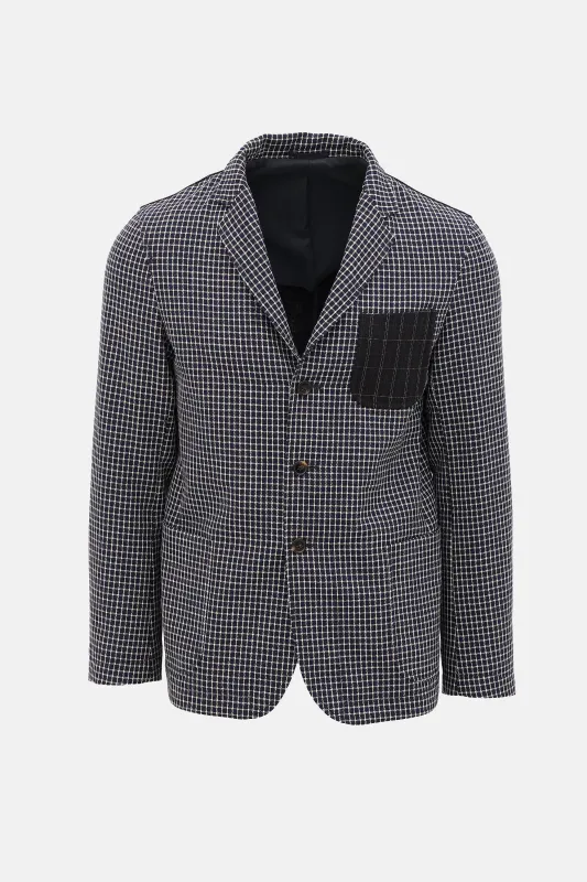 Wool Multi-Check Blazer made by Marni