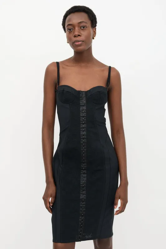 Lace Panel Bustier Dress sold by VSP Consignment