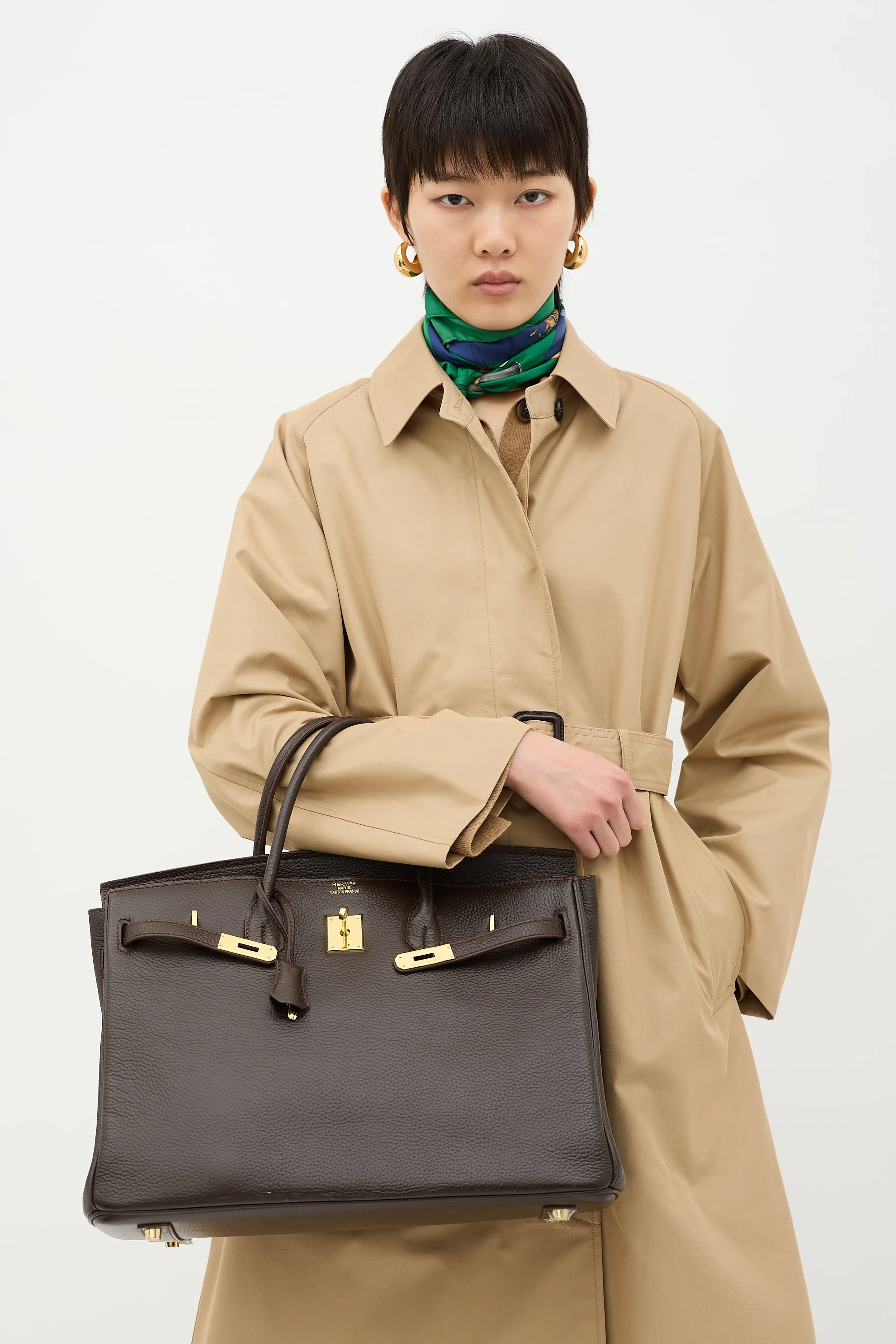 2010 Chocolat Epsom Birkin 40 Bag sold by VSP Consignment product image thumbnail 3