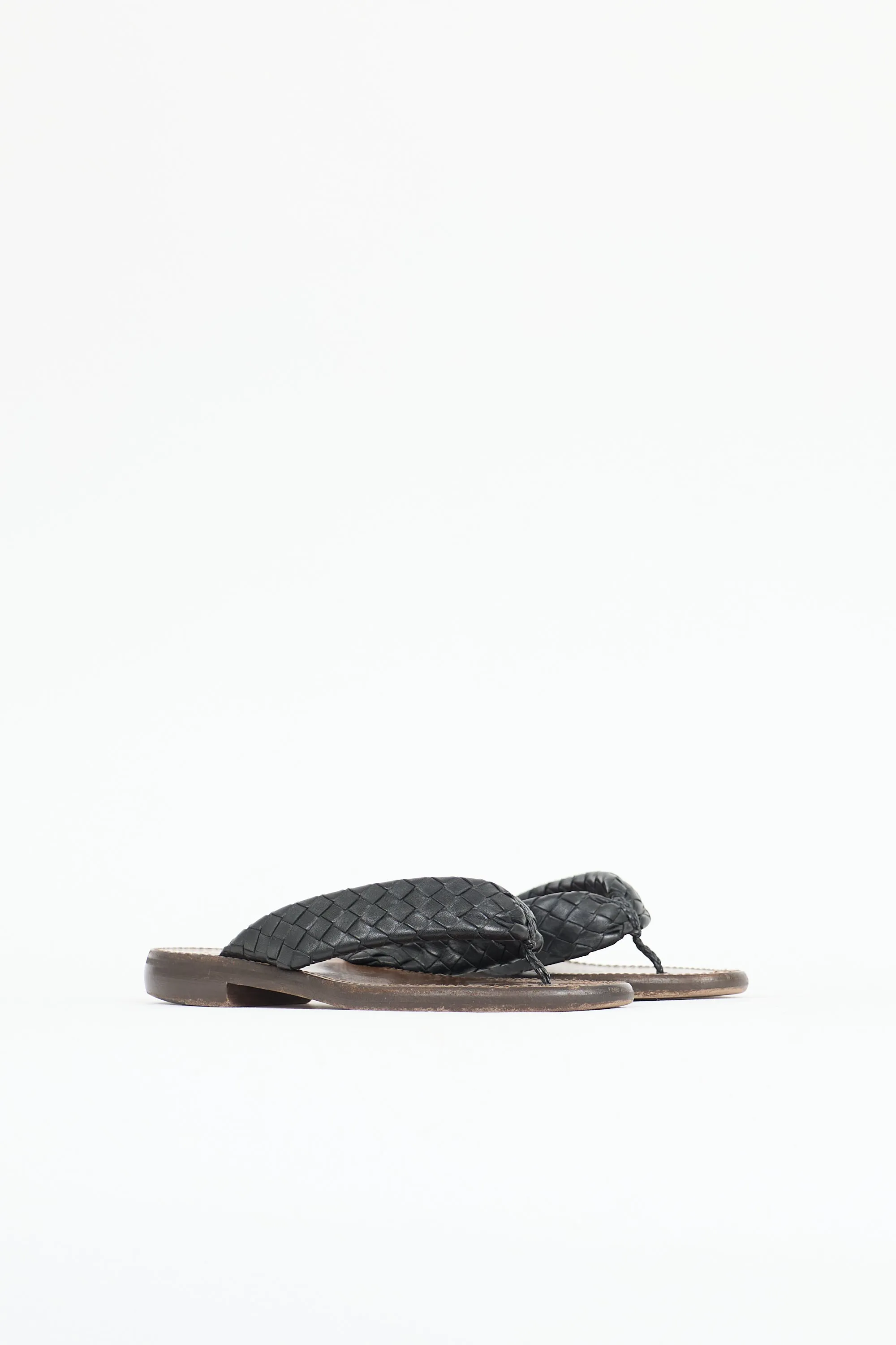 Leather Intrecciato Slide sold by VSP Consignment product image thumbnail 3