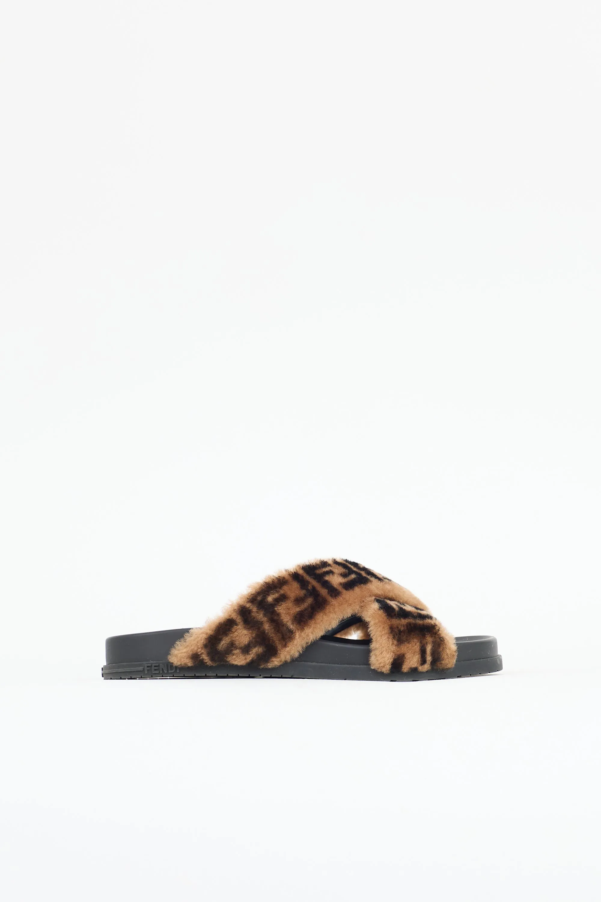 Shearling Forever Fendi Slide sold by VSP Consignment
