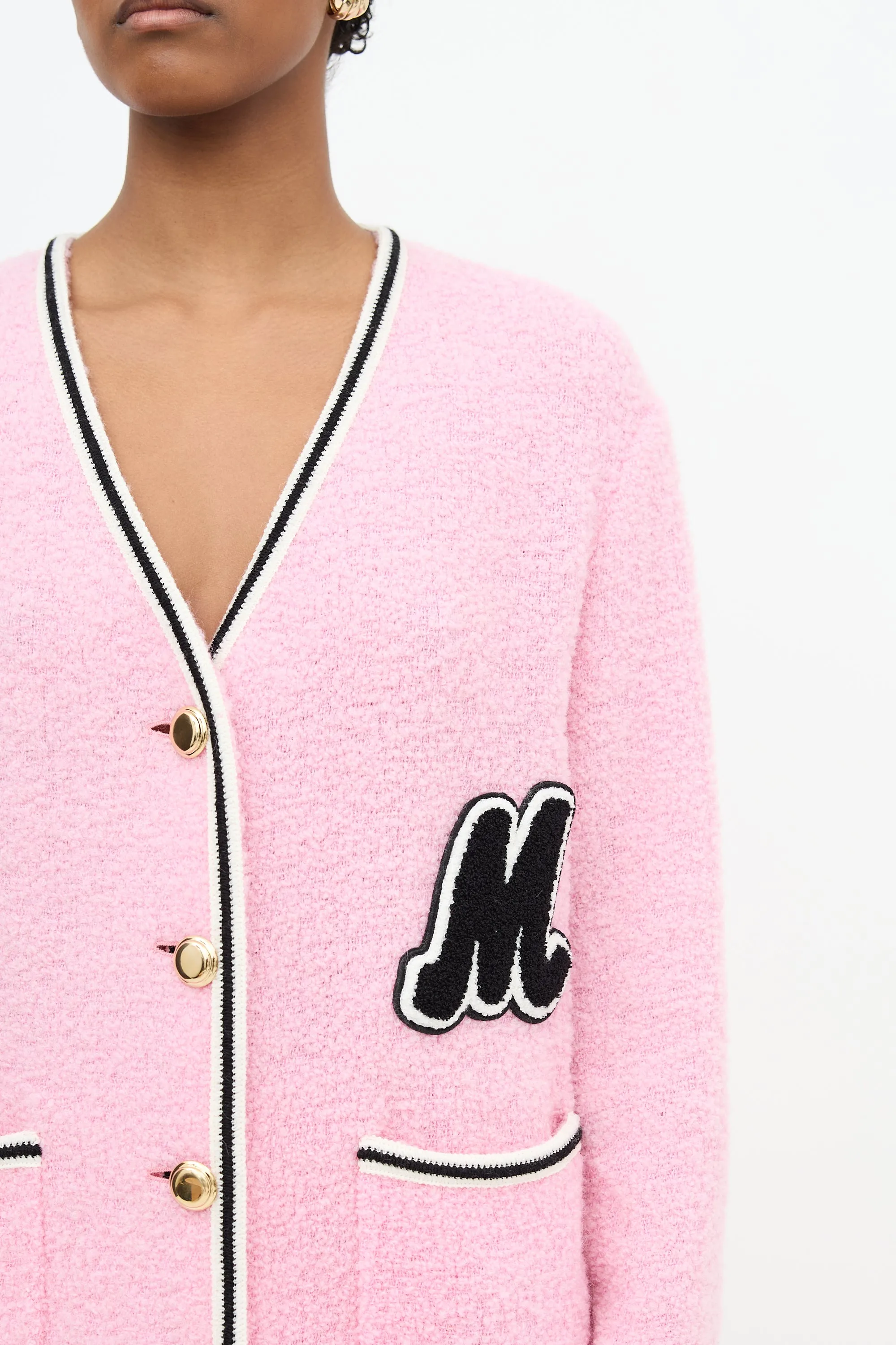 2021 Boucle Patch Logo Cardigan sold by VSP Consignment product image thumbnail 2