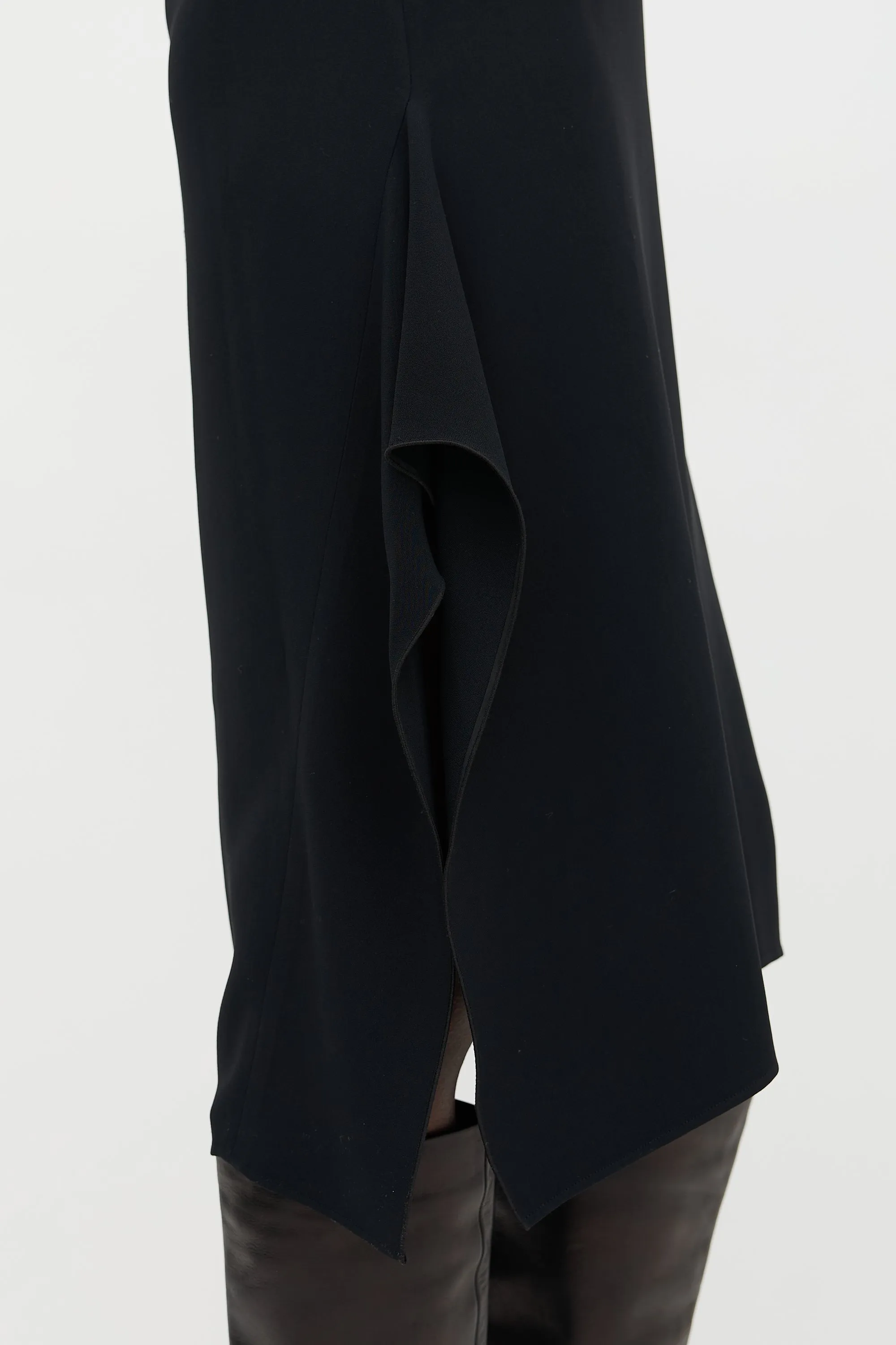 Draped Slit Dress sold by VSP Consignment product image thumbnail 5