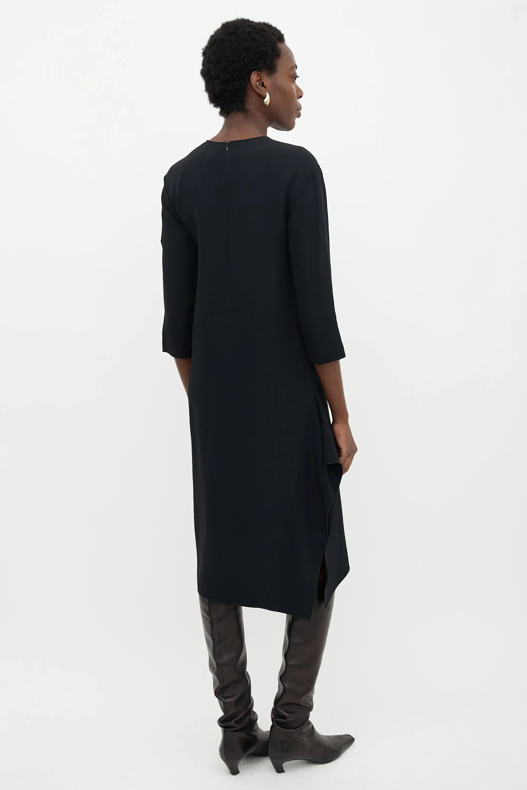 Draped Slit Dress sold by VSP Consignment product image thumbnail 4