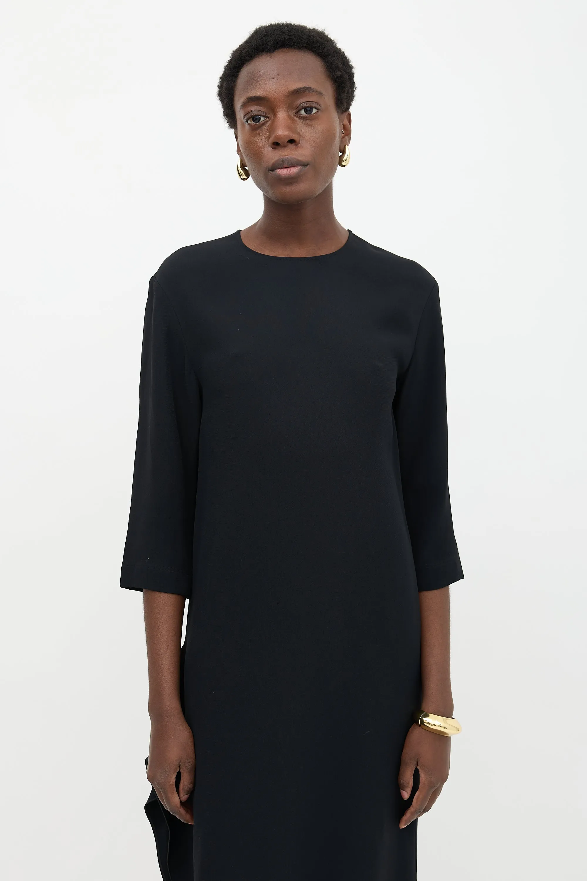 Draped Slit Dress sold by VSP Consignment product image thumbnail 2