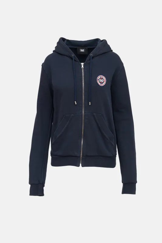 Logo Zip Up Hoodie made by Dolce & Gabanna