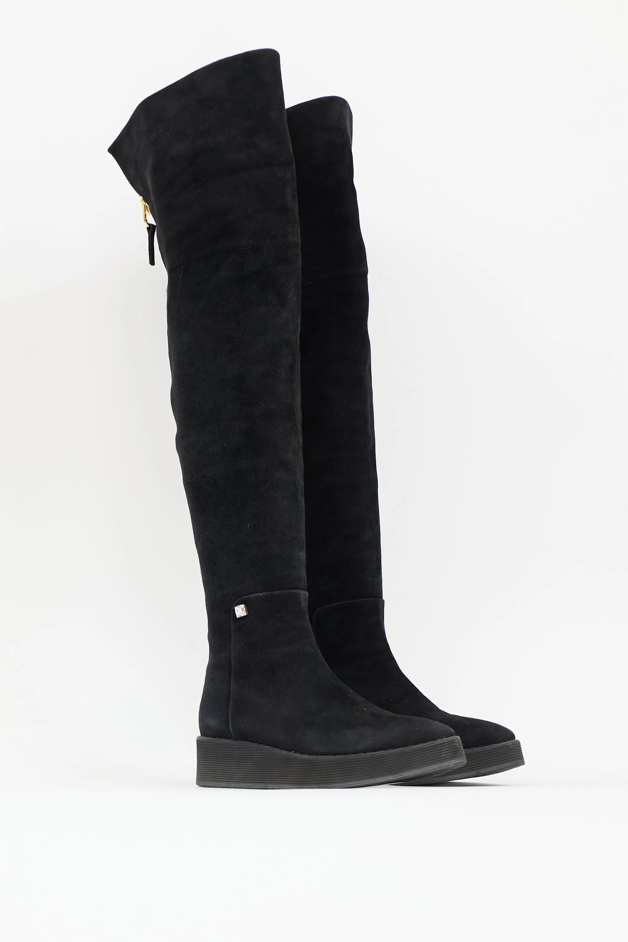 Suede Thigh High Boot sold by VSP Consignment product image thumbnail 2