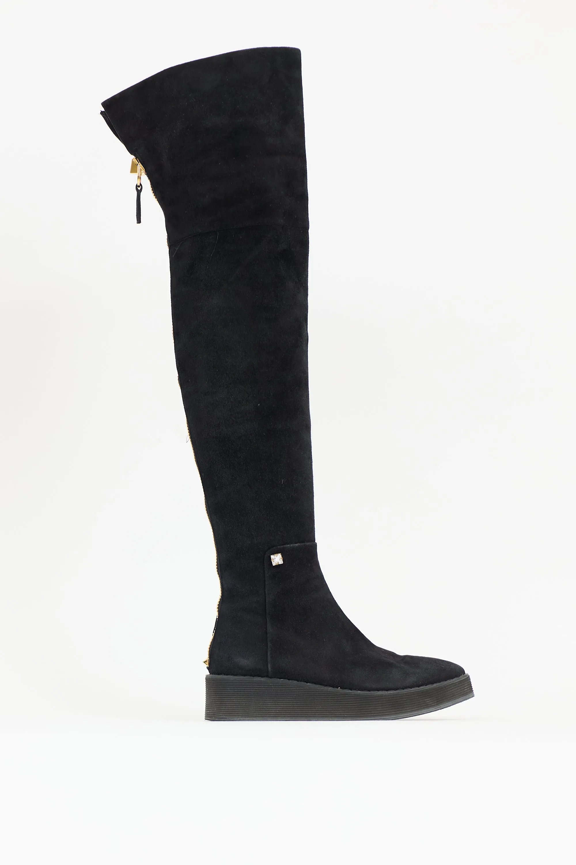 Suede Thigh High Boot sold by VSP Consignment