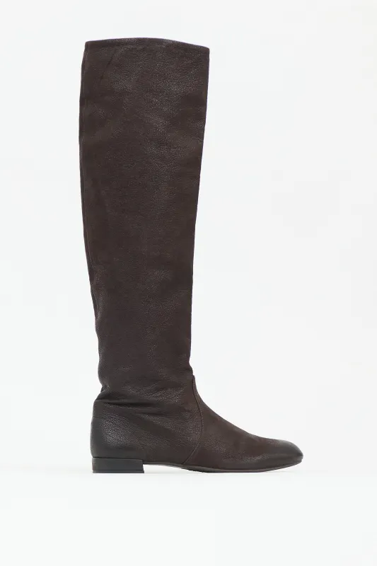 Leather Knee High Boot sold by VSP Consignment