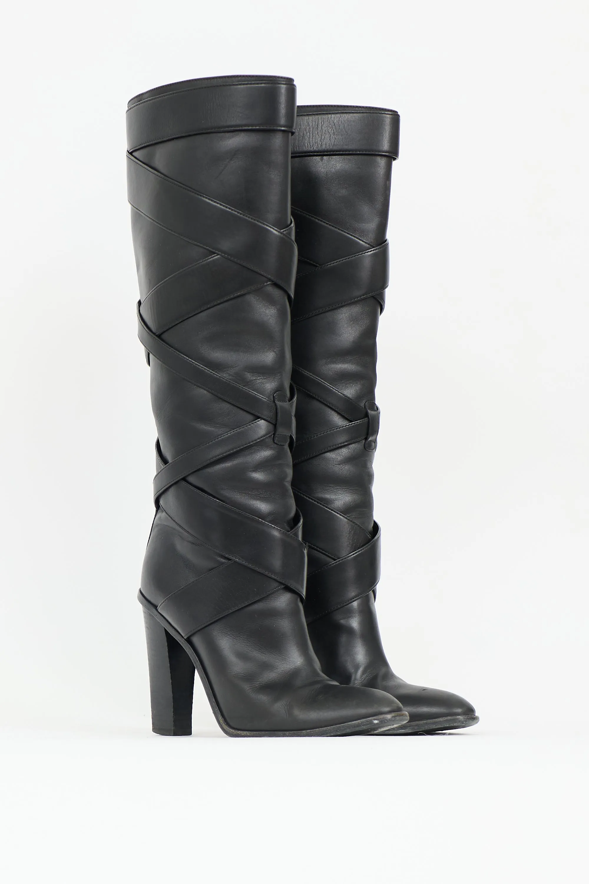 Leather Strapped Boot sold by VSP Consignment product image thumbnail 2