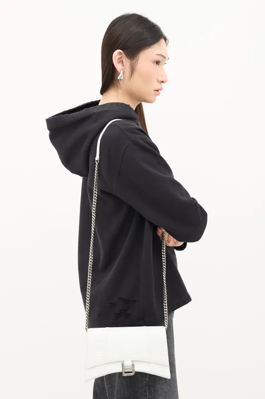 Embossed Leather Hourglass Bag made by Balenciaga