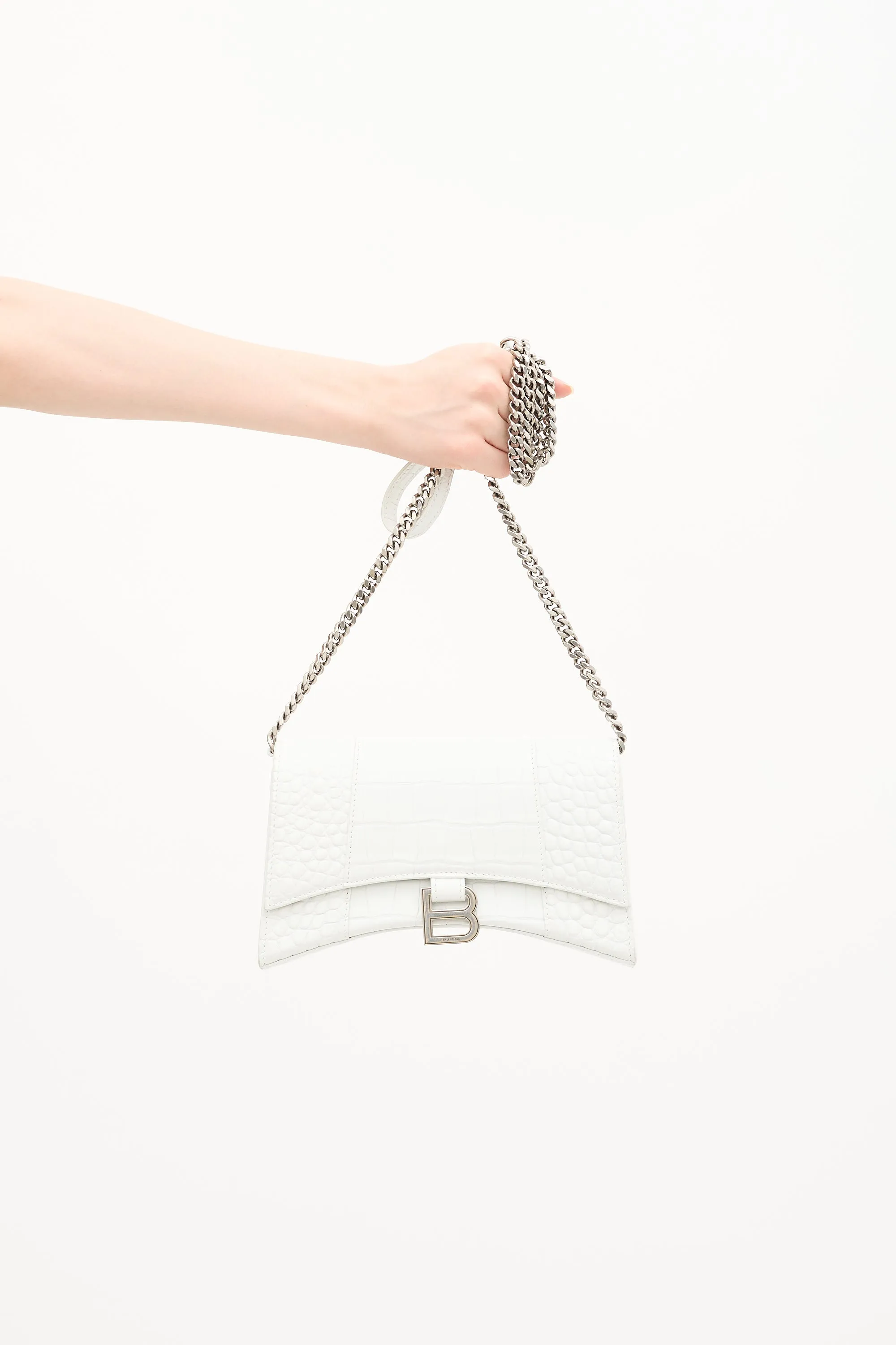 Embossed Leather Hourglass Bag sold by VSP Consignment product image thumbnail 2