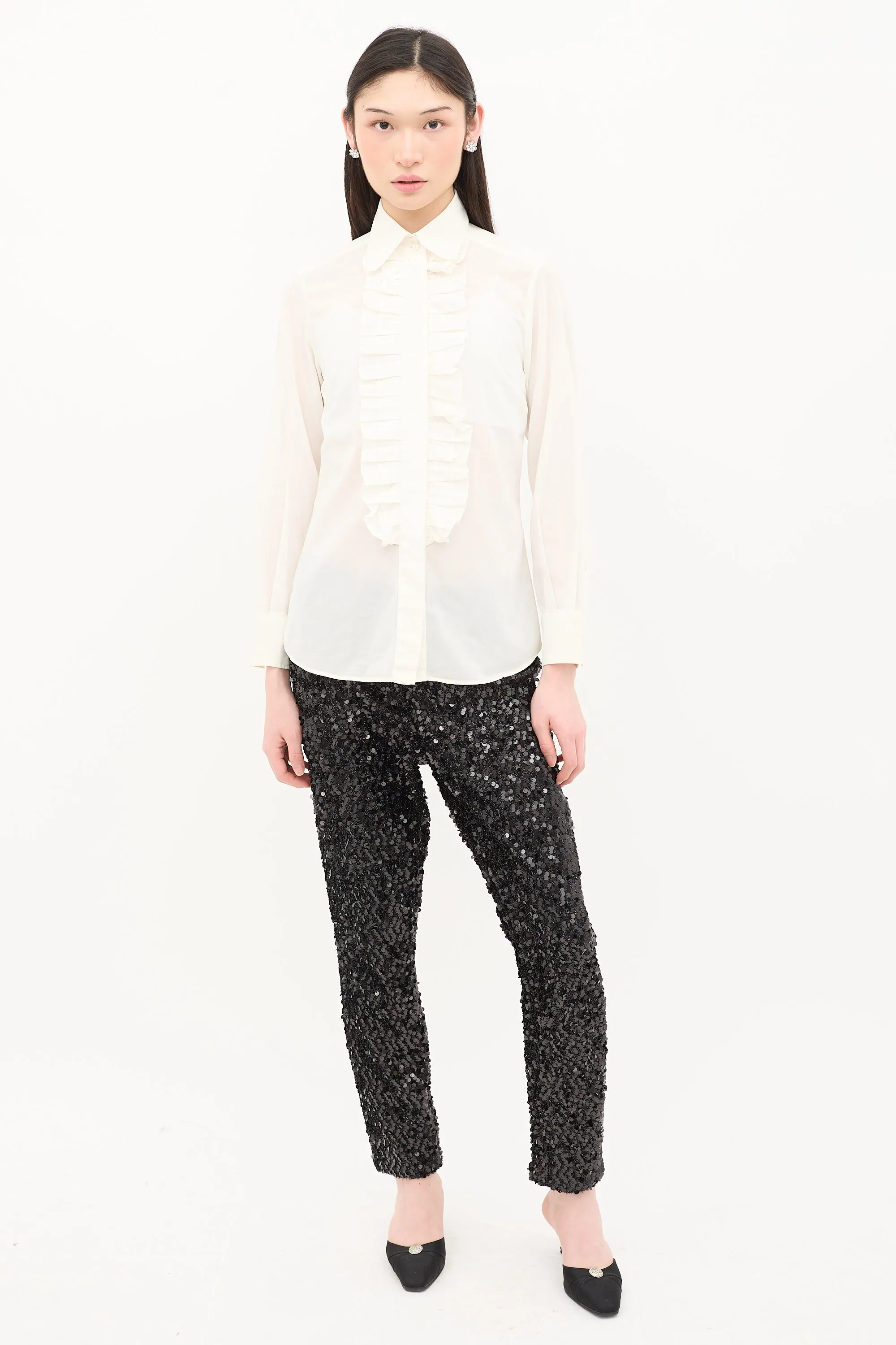 Ruffled Shirt sold by VSP Consignment product image thumbnail 5