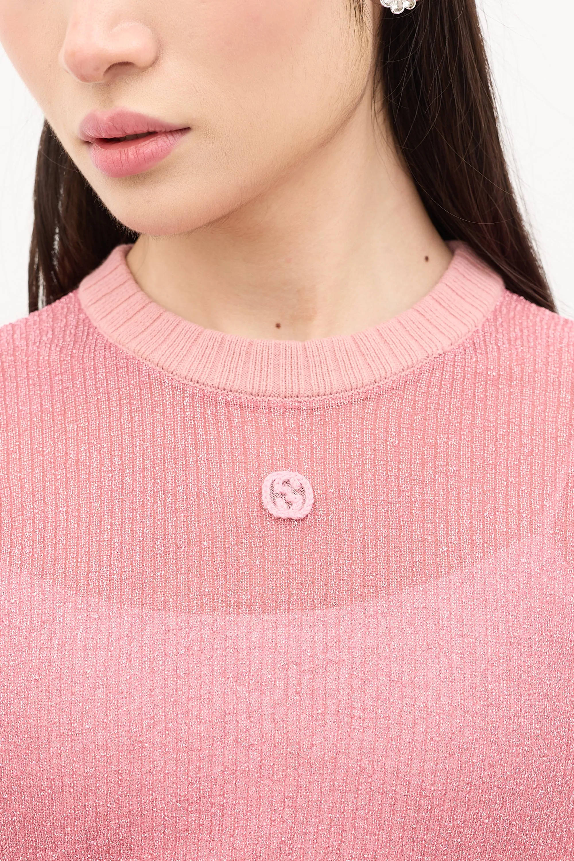 Sparkly GG Knit Top sold by VSP Consignment product image thumbnail 2