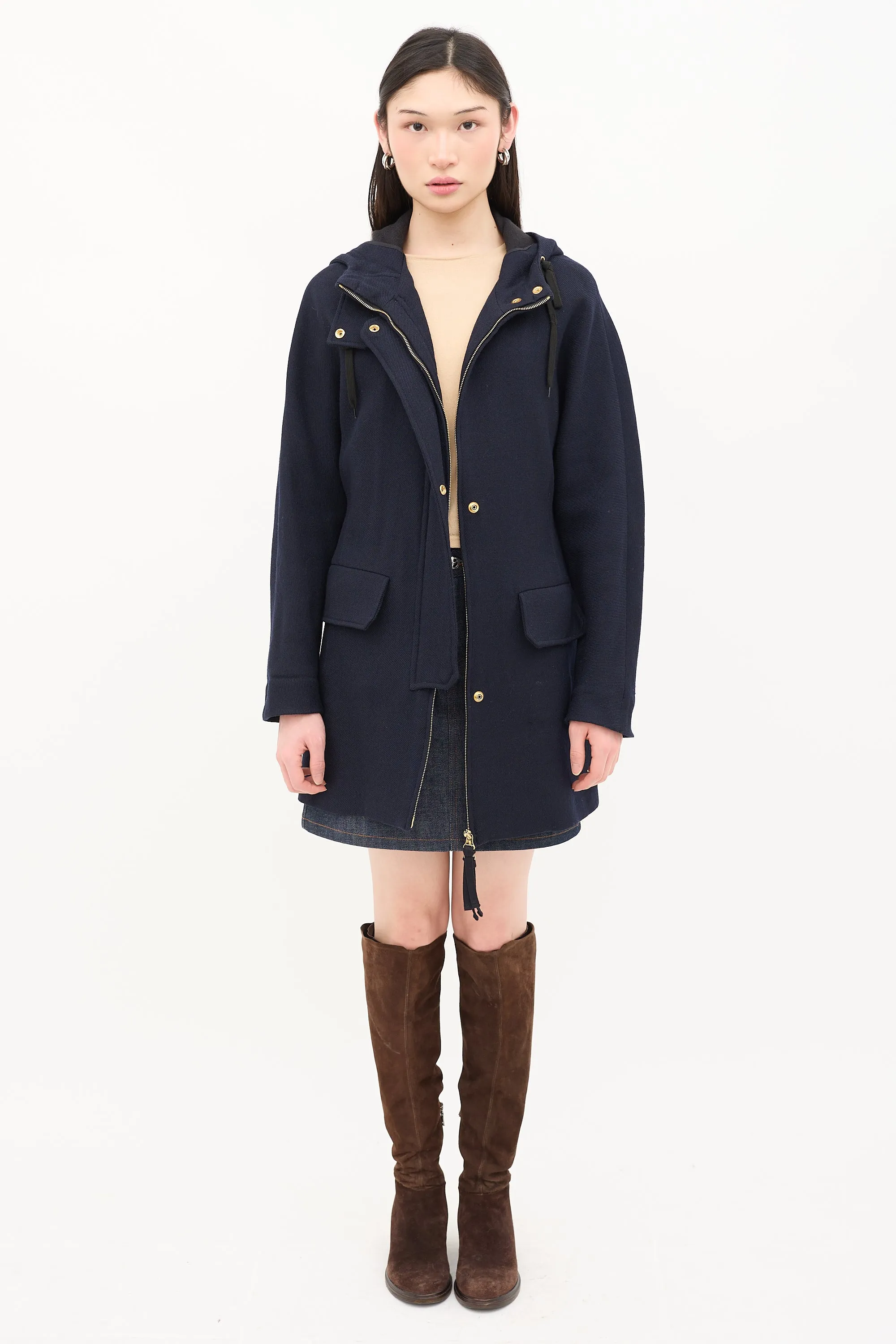 Twill Hooded Parka sold by VSP Consignment product image thumbnail 2
