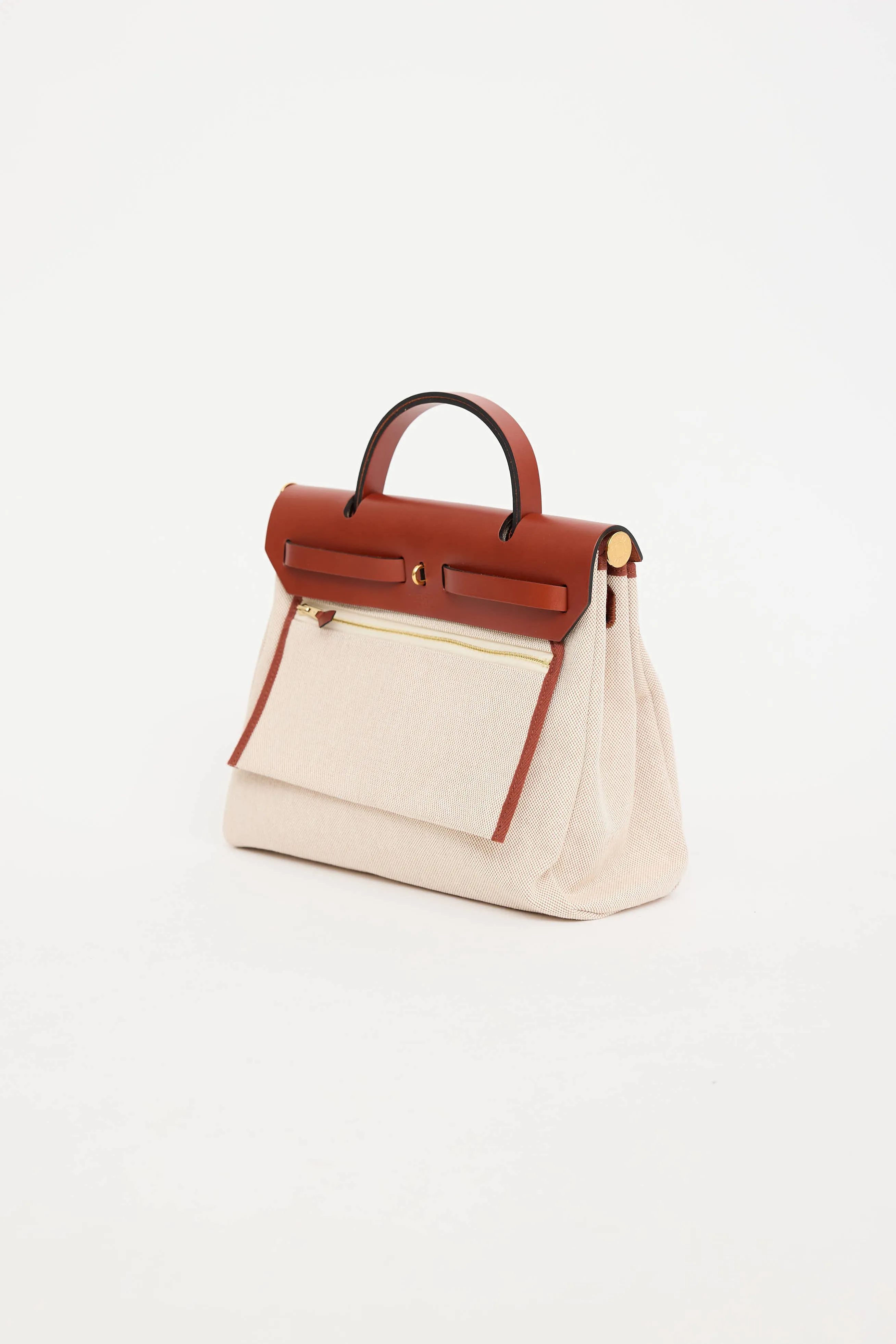 2022 Toile Canvas & Fauve Vache Hunter Leather Brides De Gala HerBag 31 sold by VSP Consignment product image thumbnail 5