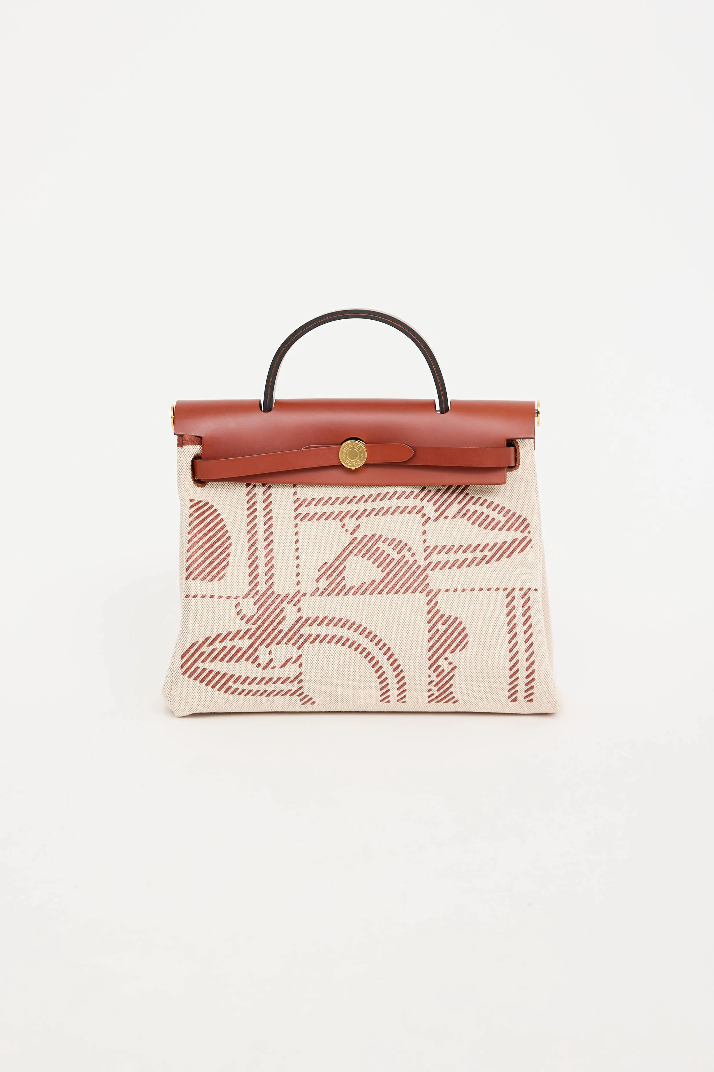 2022 Toile Canvas & Fauve Vache Hunter Leather Brides De Gala HerBag 31 sold by VSP Consignment