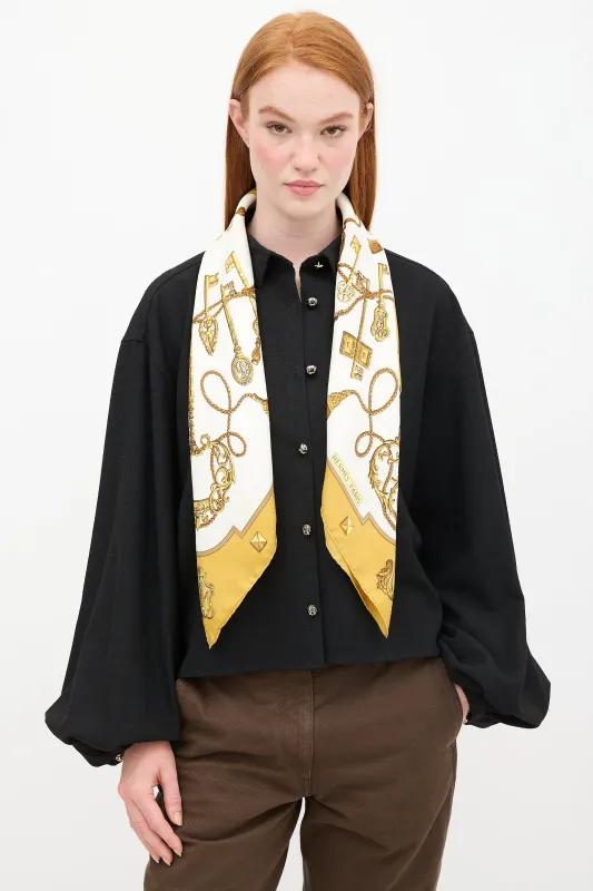 Les Cles 90 Scarf made by Hermes