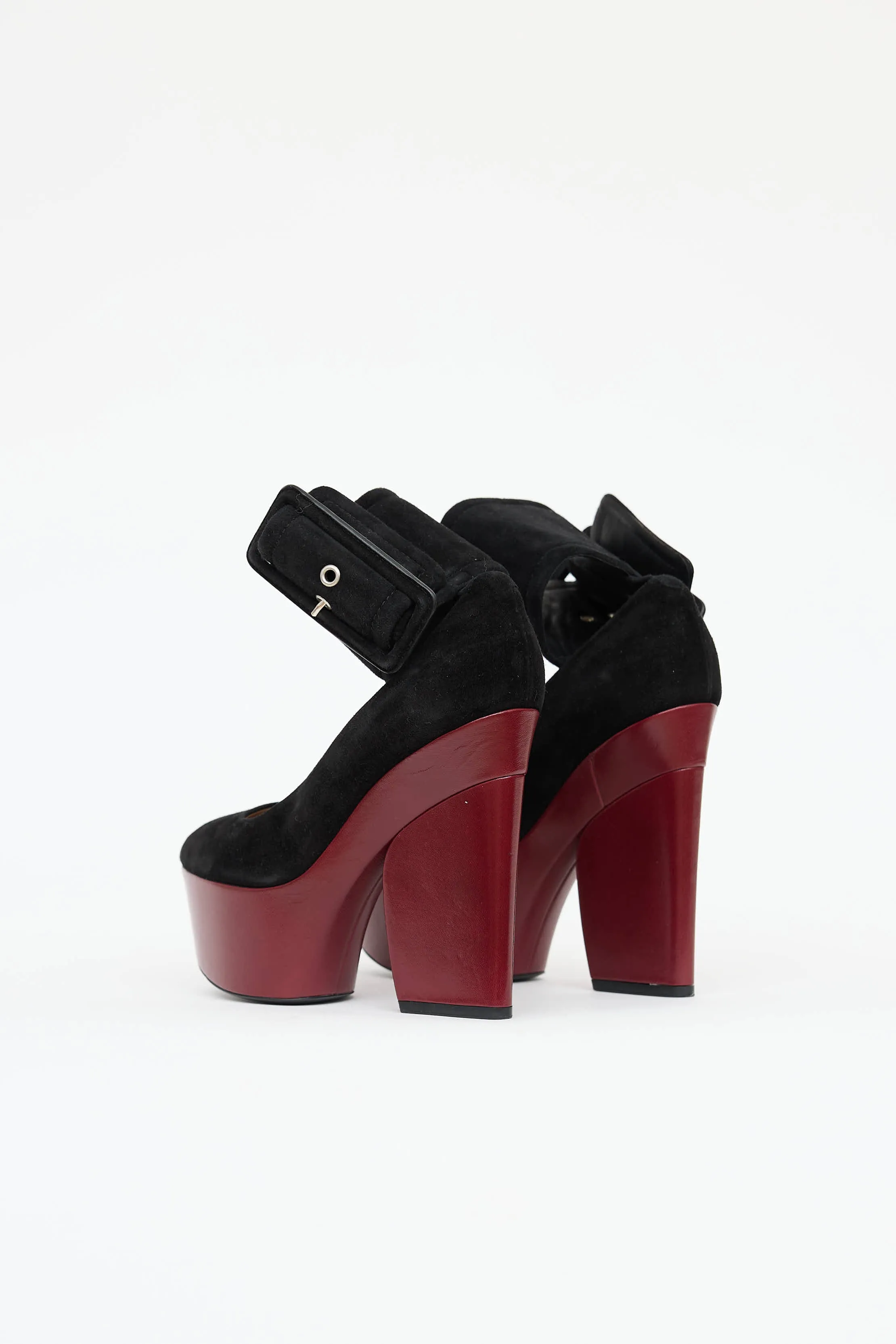 SS 2012 Suede Platform Pump sold by VSP Consignment product image thumbnail 4