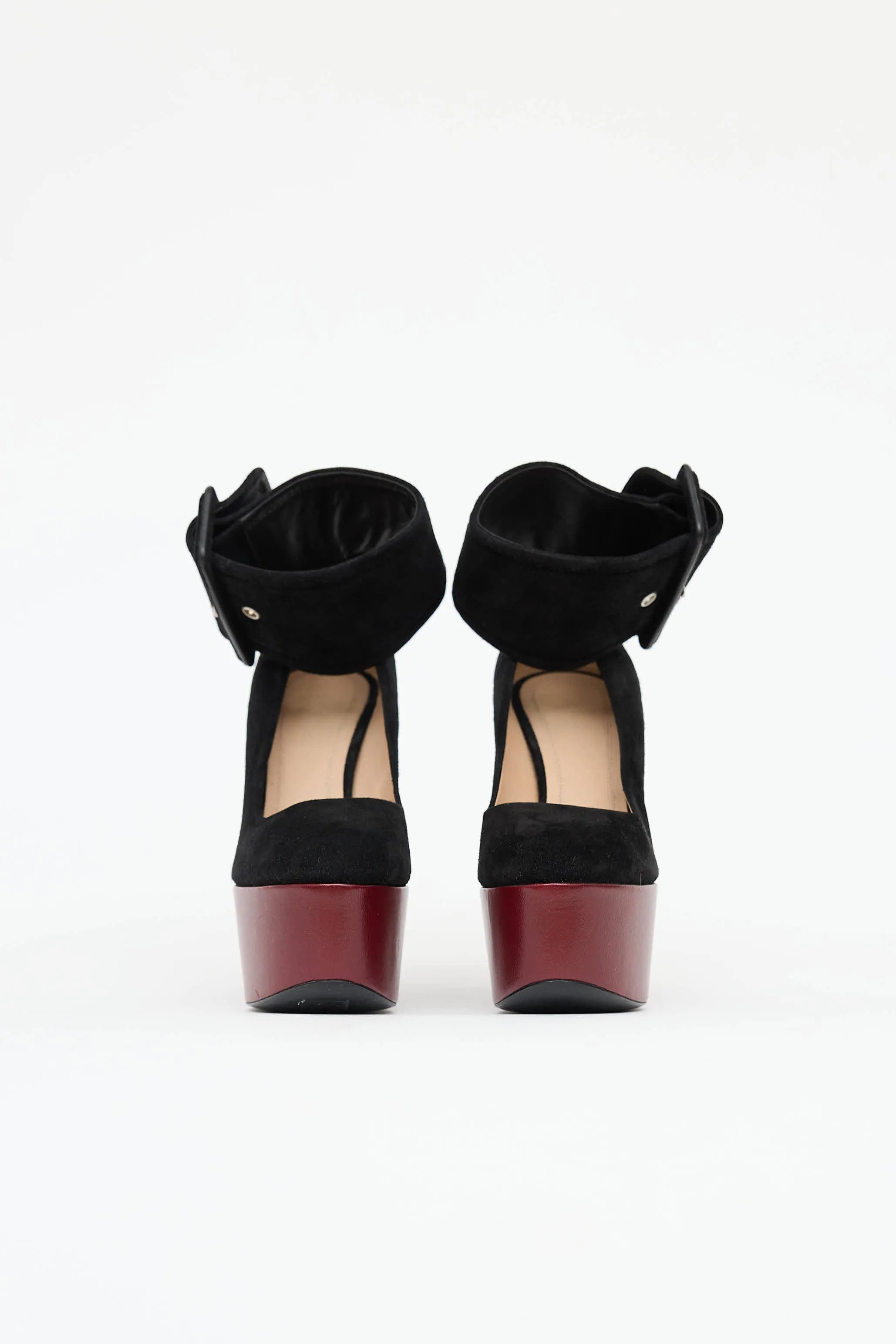 SS 2012 Suede Platform Pump sold by VSP Consignment product image thumbnail 3