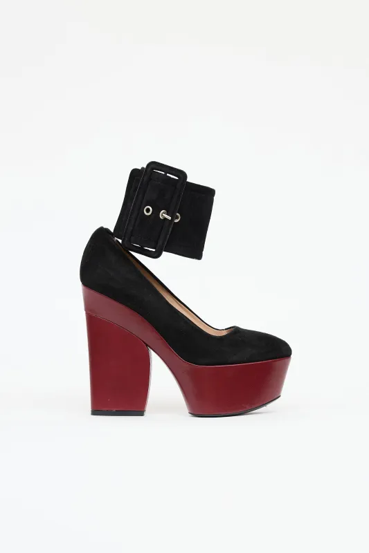 SS 2012 Suede Platform Pump sold by VSP Consignment