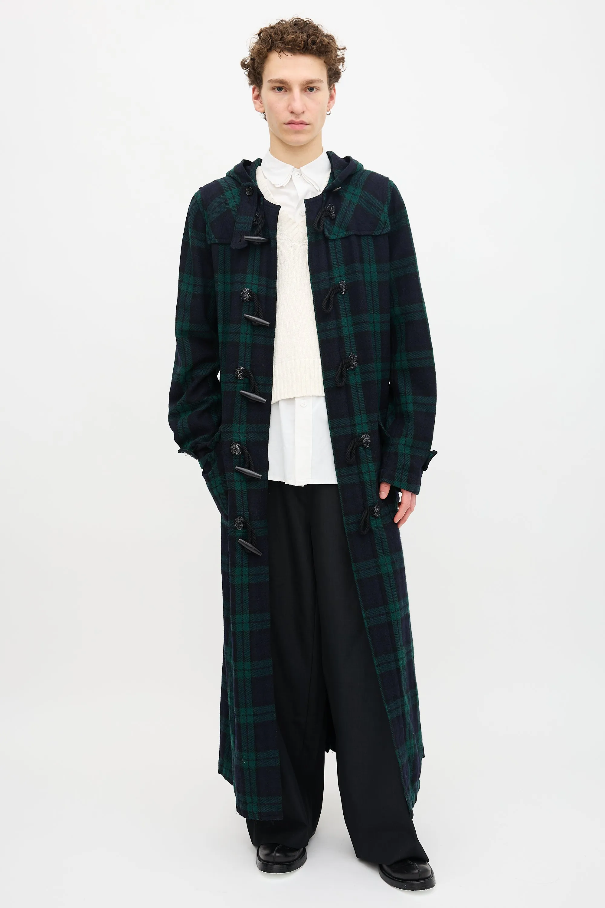 FW 2008 Plaid Toggle Coat sold by VSP Consignment product image thumbnail 5
