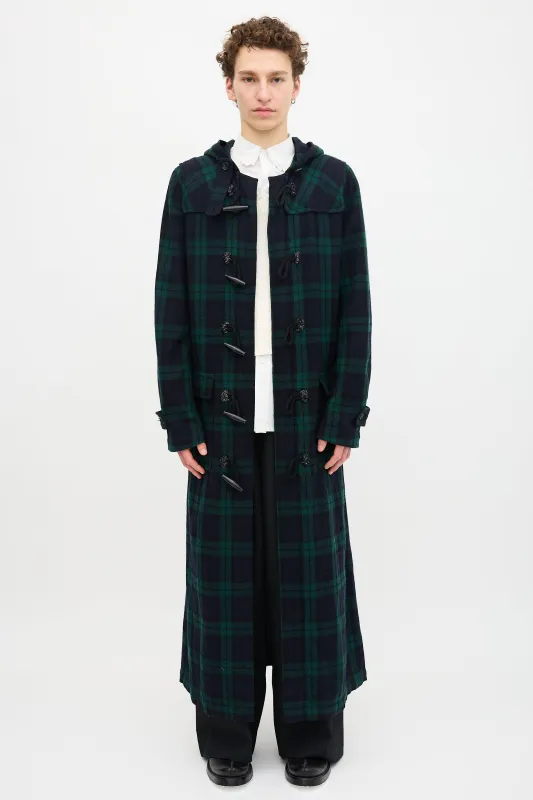 FW 2008 Plaid Toggle Coat made by Comme des Garcons