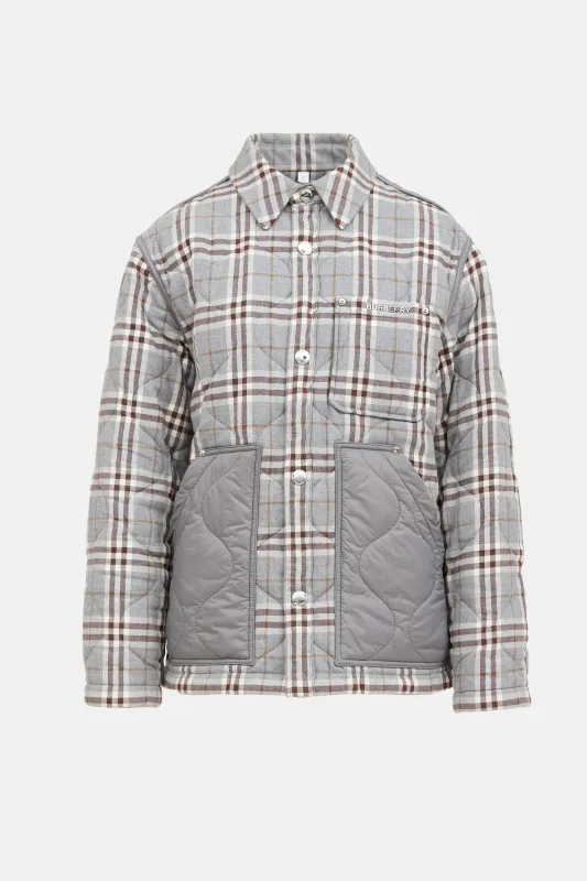 Quilted Plaid Overshirt sold by VSP Consignment