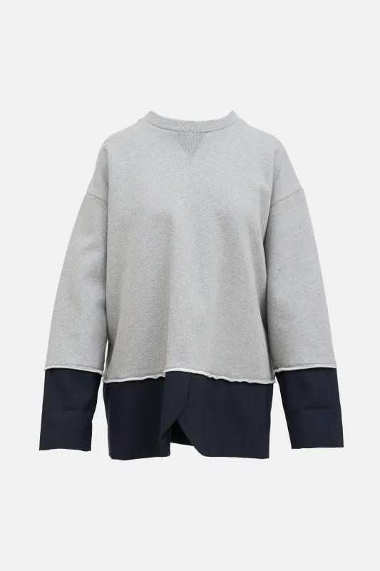 Layered Crewneck Sweatshirt sold by VSP Consignment