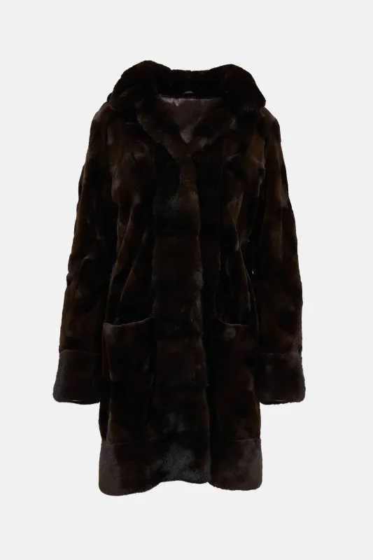 Fur Removeable Hood Coat sold by VSP Consignment