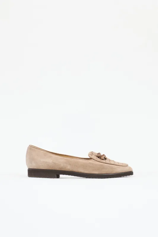 Suede Intrecciato Loafer made by Bottega Veneta