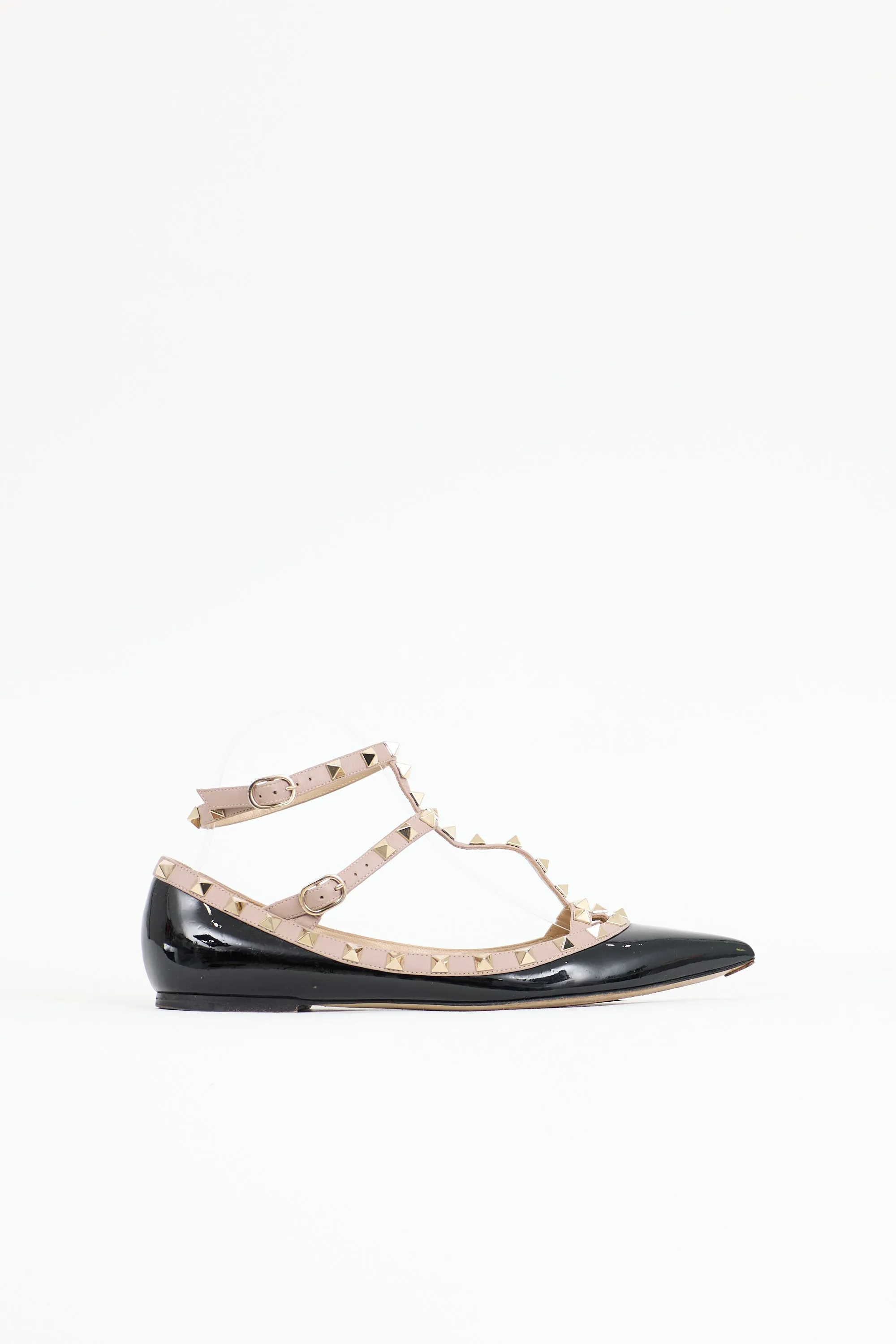 Patent Rockstud Cage Flat sold by VSP Consignment