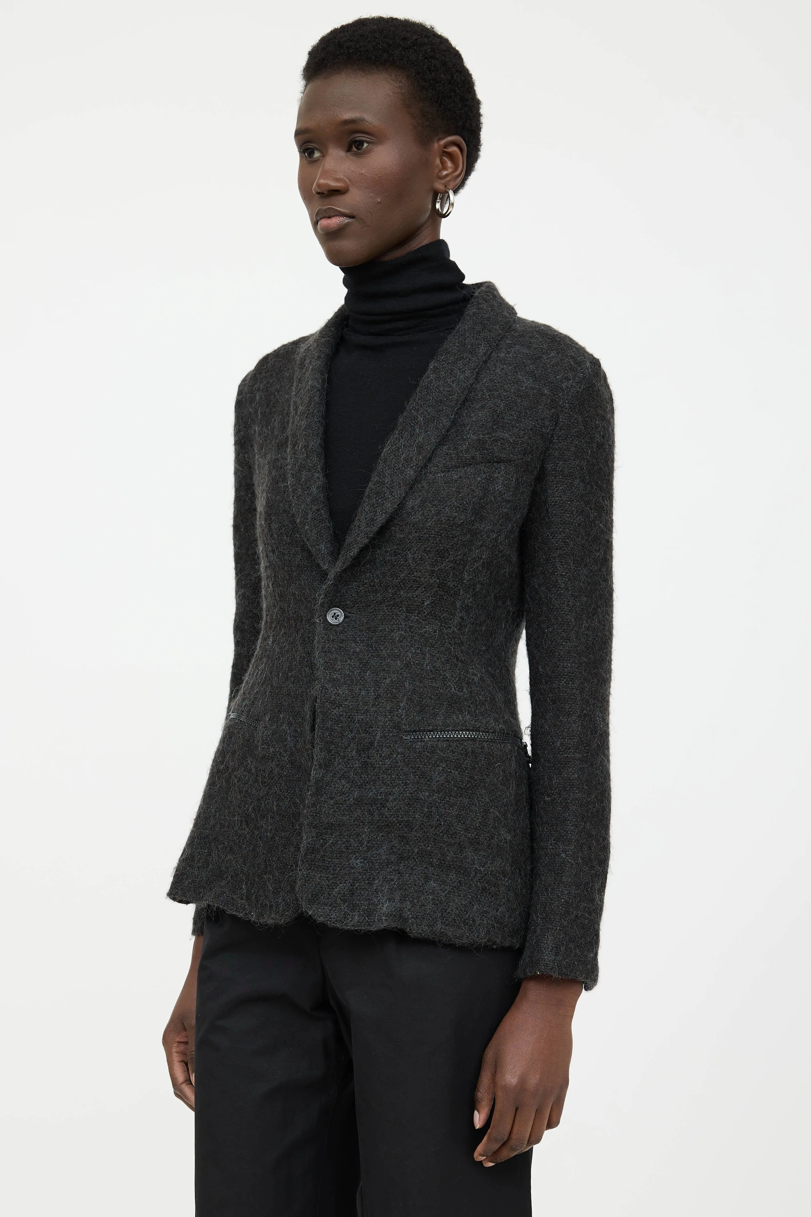 Wool Knit Blazer sold by VSP Consignment product image thumbnail 3