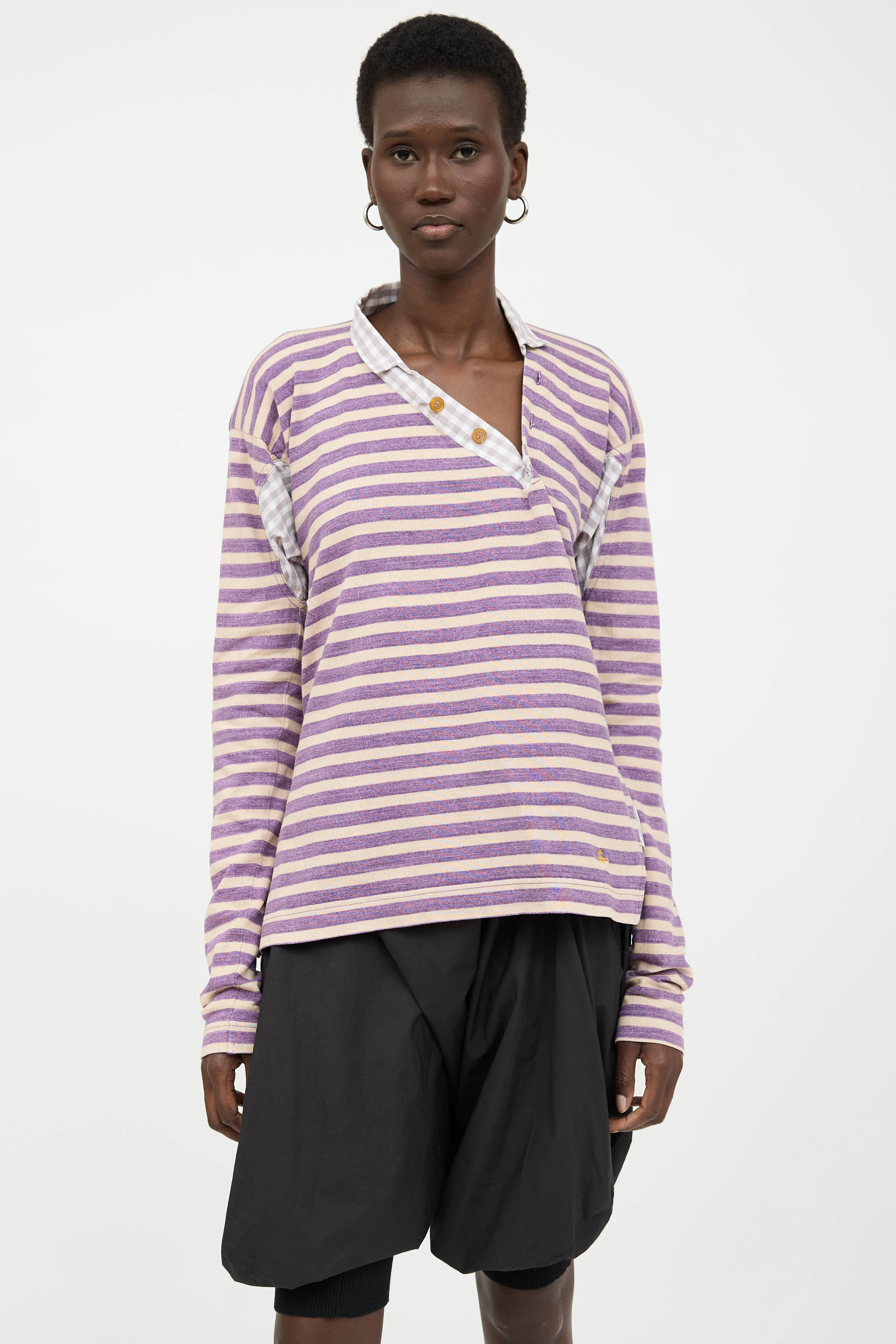 Asymmetrical Striped Top sold by VSP Consignment